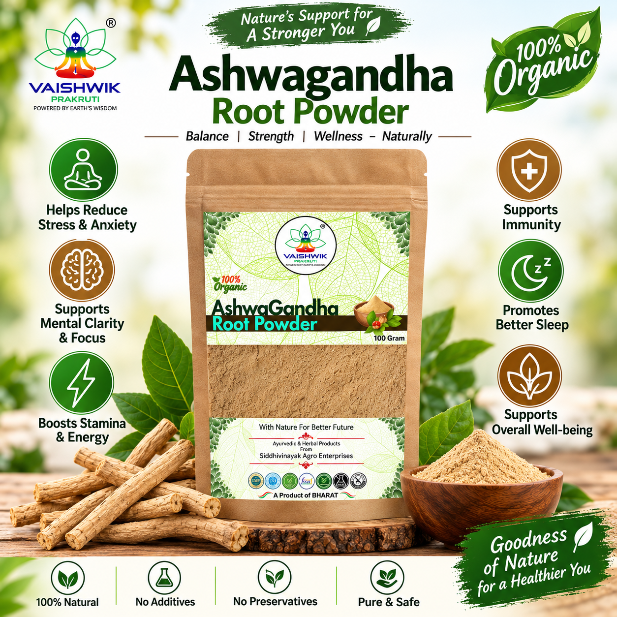 Ashwagandha Root Powder-100Gram - Image 6