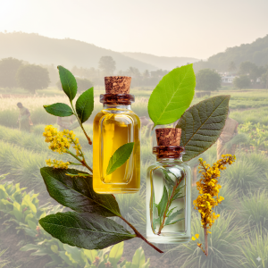 Steam-distilled essential oils from organically grown herbs